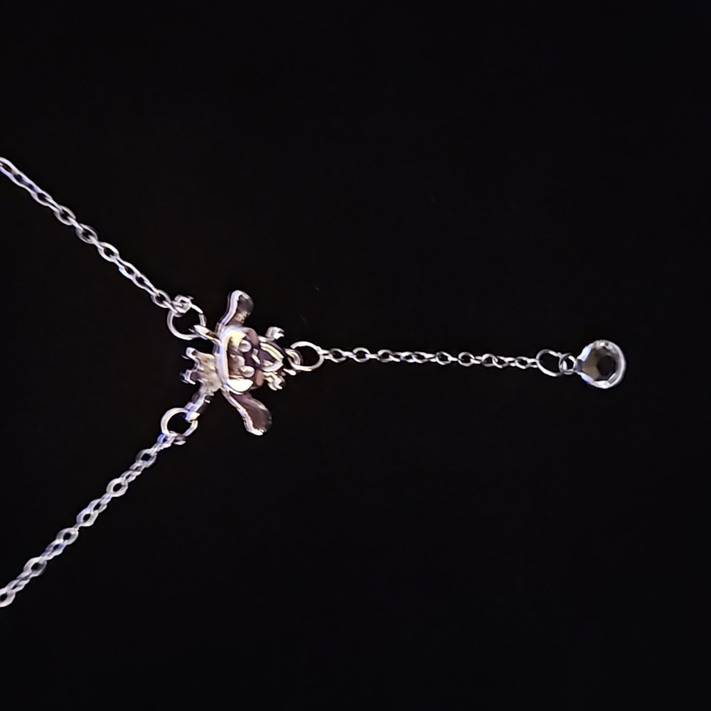 Sterling silver, cute, cinnamon roll, character, necklace, 18 inch chain.